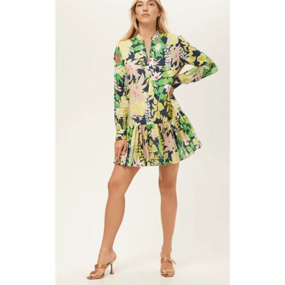 Trina Turk Championship Long-Sleeve Dress - PS Eternal- Size L
